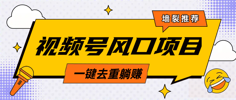 视频号蓝海项目:中老年人流量密码,简单一键去重,轻松月入过万