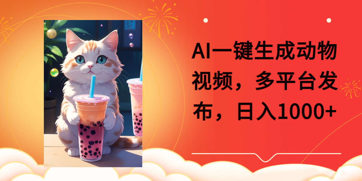 AI生成动物搞笑视频教程:多平台发布实操,轻松破千万播放,日入2000+方法详解