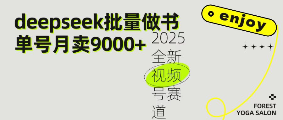 2025视频号书单号项目:Deepseek批量制作教程,日入1000+最新方法指南