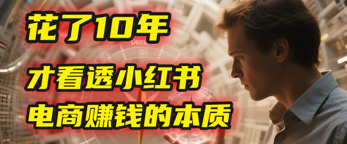 10年小红书电商实战:赚钱核心就2个字,看透本质才能持续变现
