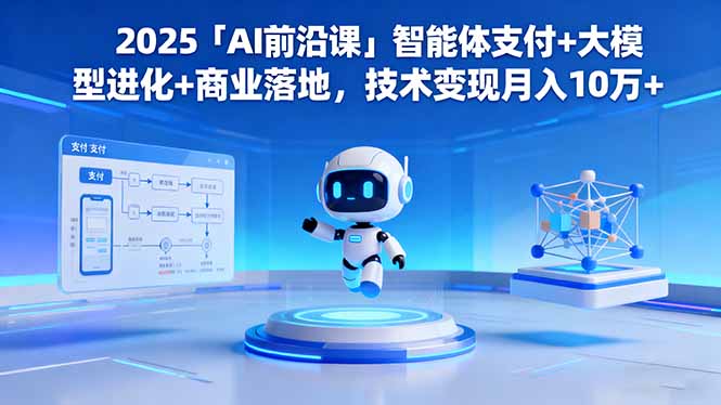 2025「AI前沿课」:智能体支付+大模型进化+商业落地,技术变现月入10万+实战指南