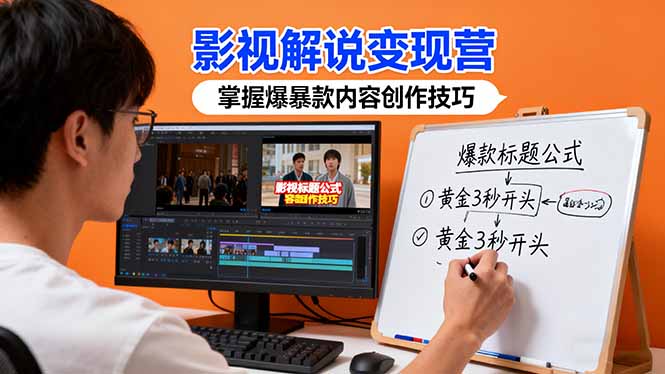 影视解说变现：30+实战案例揭秘爆款内容创作技巧，掌握盈利密码