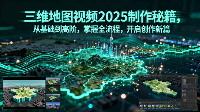 2025三维地图视频制作全攻略：从入门到高阶掌握全流程，轻松开启创作新篇