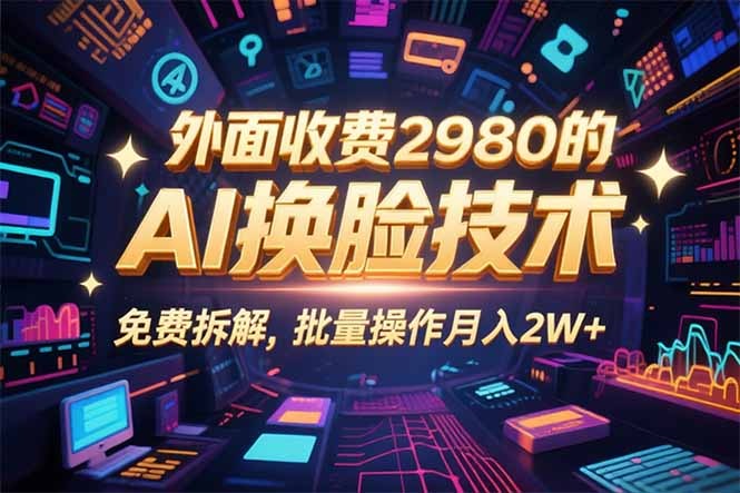 0基础小白AI换脸教程:3分钟一条原创视频,收益稳稳变现