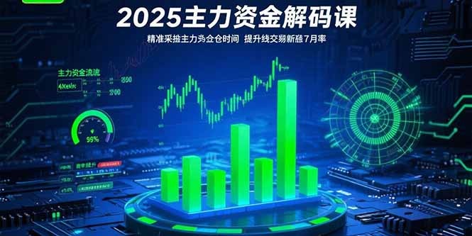 2025主力资金解码课:精准捕捉主力建仓时机,短线交易胜率提升攻略(7月更新)