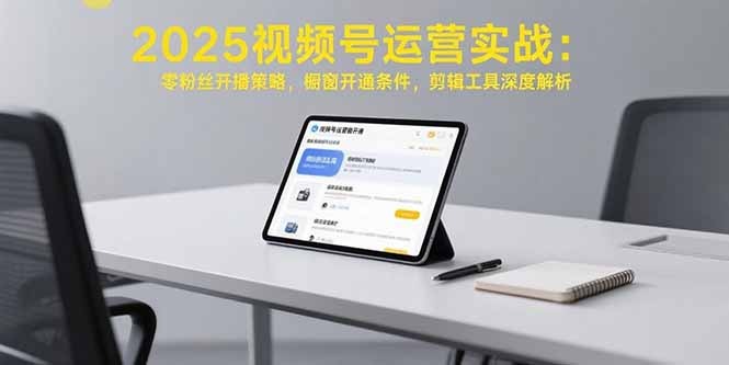 2025视频号运营实战指南:零粉丝开播策略+橱窗开通条件+剪辑工具深度解析