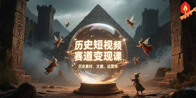 历史短视频变现课:百集素材库应用+文案剪辑技巧+账号运营全案(从0到1掌握)