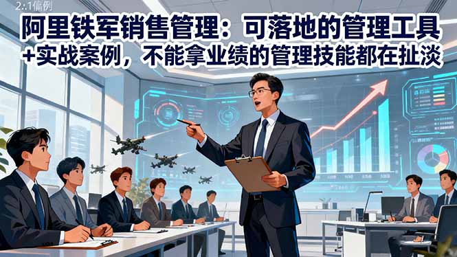 阿里铁军销售管理SOP:标准化工具+实战落地案例,无业绩标准的管理都是空谈
