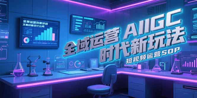 AIGC赋能全域运营:文案封面设计公式与短视频运营SOP指南