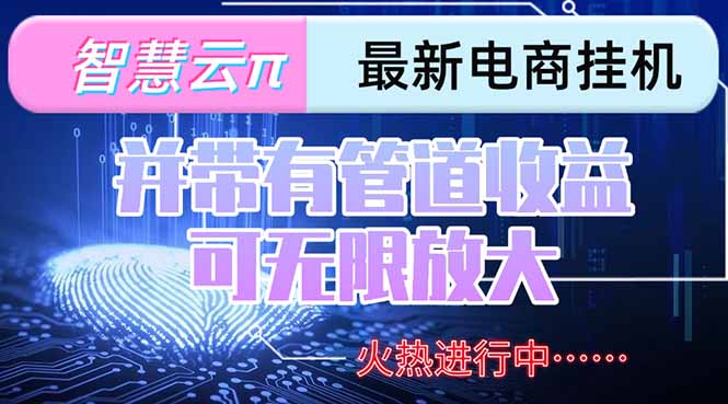 智慧云π电脑挂机:单机日赚300-500+,团队管道收益加持,收益无限放大