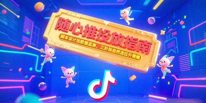 随心推投放指南:脚本设计+数据监测,三阶段自然流拉升策略