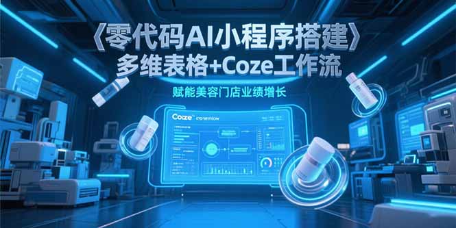 美容门店业绩增长新方案:零代码AI小程序搭建,多维表格+Coze工作流高效赋能