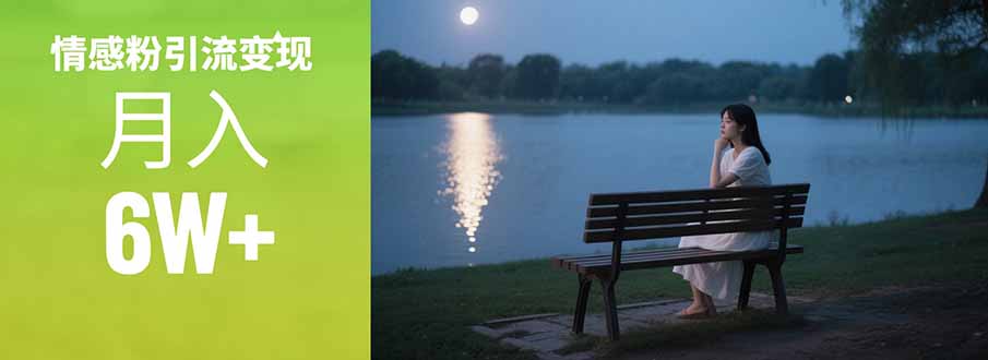 单月变现6w+！情感粉引流变现实操课：从0到1引流变现全流程