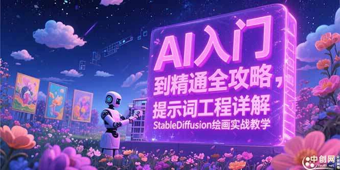 AI从入门到精通全攻略：提示词工程详解+Stable Diffusion绘画实战教学