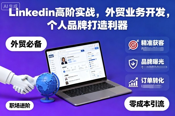 Linkedin高阶实战指南:外贸业务开发与个人品牌打造全攻略