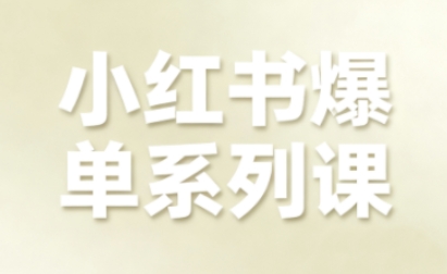 小红书爆单全链路增长课：从0到1实战拆解电商运营秘籍
