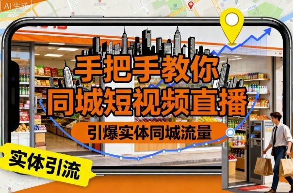实体店同城短视频直播实战教程：手把手教学，引爆同城流量