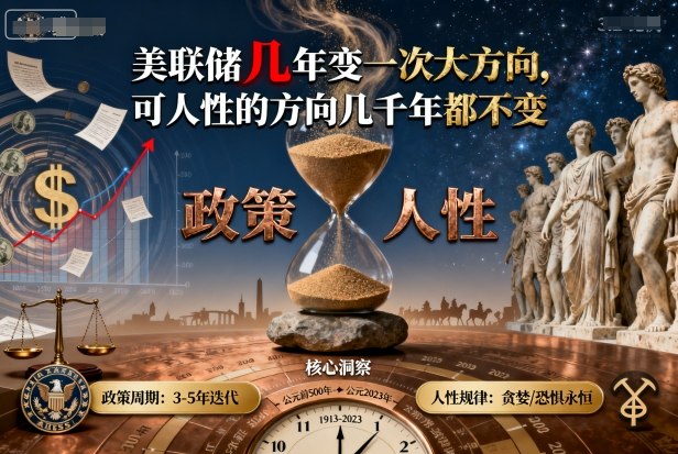 美联储几年变一次方向，人性却几千年不变：经济周期的底层逻辑与人性真相