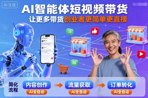 AI智能体短视频带货：赋能创业者，简单直接搞带货