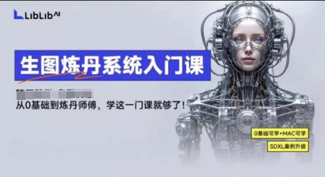 LibLibAI哩布哩布生图炼丹系统入门课：从生图到炼丹全流程，只学这一门就够了