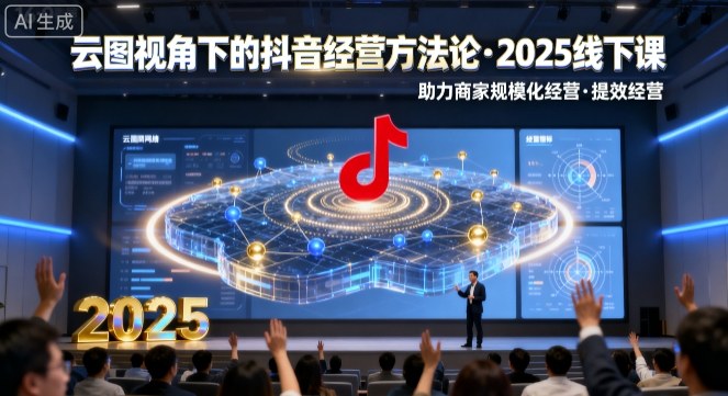 2025抖音经营方法论线下课：云图视角助力商家规模化与提效经营（含录音字幕）