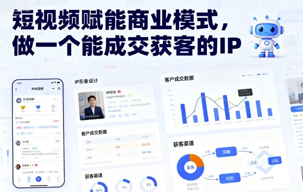 短视频IP商业模式：成交获客的实战赋能指南