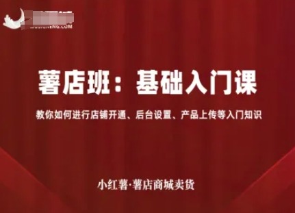 小红书薯店商城零基础入门：店铺开通、后台设置、产品上传操作教程