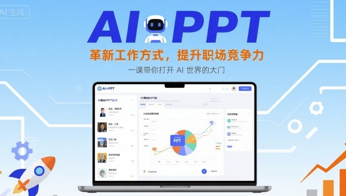 AI+PPT革新工作方式：提升职场竞争力的实战课，打开AI职场大门