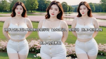 微胖女孩舞蹈AI视频制作提示词：含绘图词+视频词，附保姆级跳舞视频教程