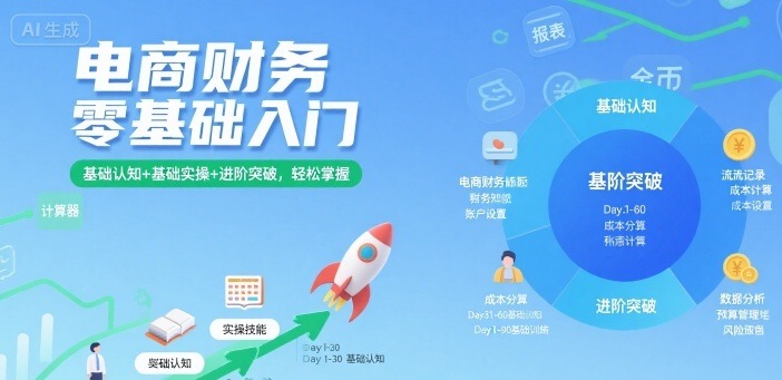 电商财务零基础入门：从基础认知到实操进阶，小白轻松掌握全攻略