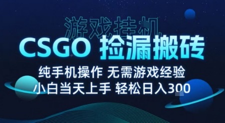 8月最新CSGO纯挂G攻略：无需玩游戏 真挂G实现 月入1W+揭秘