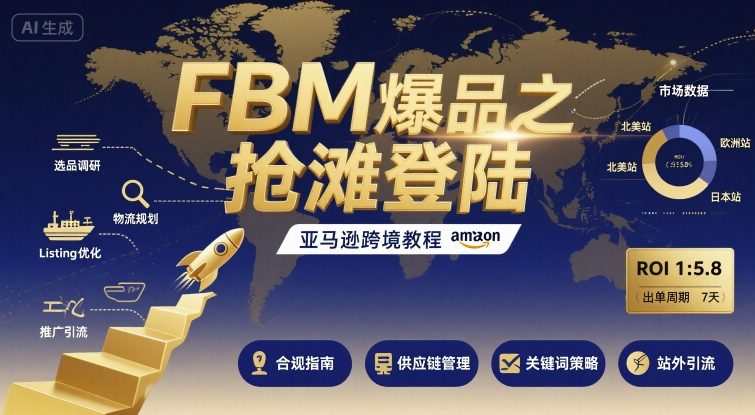 亚马逊跨境：FBM爆品抢滩登陆全攻略