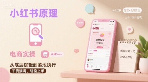 小红书电商原理+详细实操流程：从0到1新手必看教程