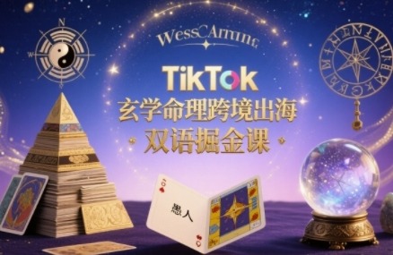 TikTok玄学命理跨境出海双语掘金：手把手教学精准触达海外用户痛点