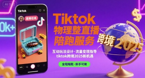 TikTok物理整蛊直播陪跑服务：2025跨境运营实战指南