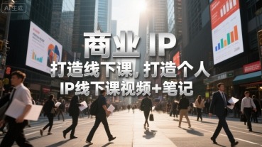 商业IP打造线下课：视频教程+详细笔记（个人IP实战指南）