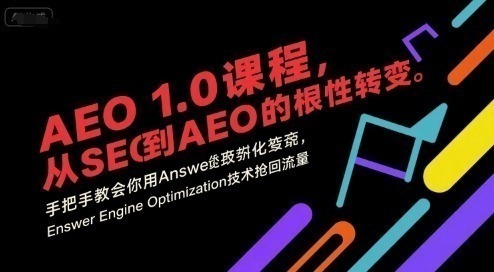 AEO 1.0课程：从SEO到Answer Engine Optimization的流量革命，手把手教你抢回搜索红利
