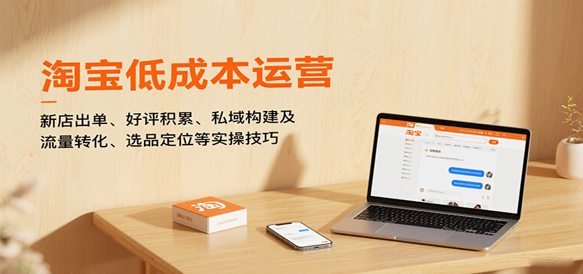 淘宝低成本运营新店全攻略：从选品定位到流量转化，出单好评私域构建技巧（更新10月）