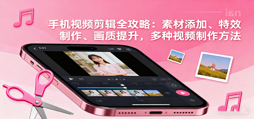 手机视频剪辑全攻略：素材添加、特效制作、画质提升，多种制作方法详解