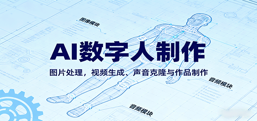 AI永生数字人制作全流程教程：图片处理、视频生成、声音克隆与作品实战指南