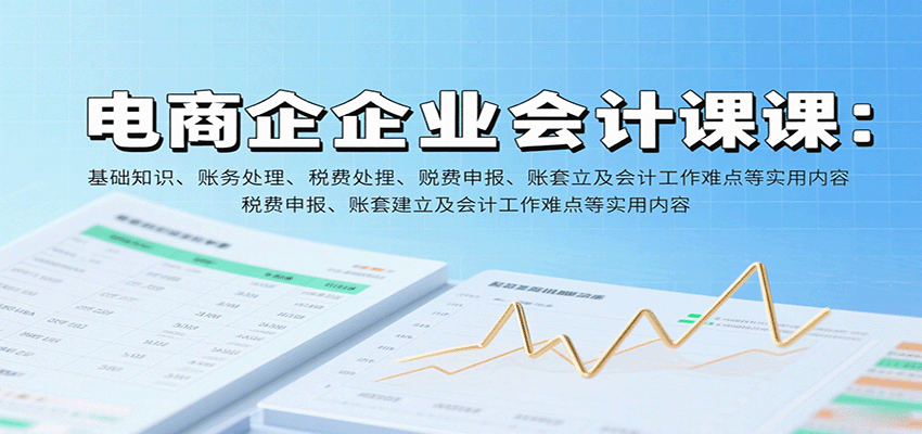 电商企业会计SOE全攻略：从基础到难点，覆盖账务处理、税费申报、账套建立等标准化操作