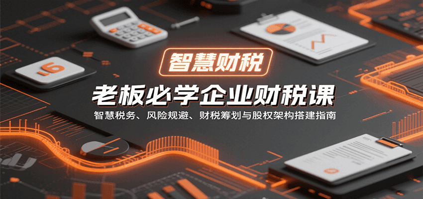 老板必学企业财税全攻略：智慧税务、风险规避、财税筹划与股权架构搭建