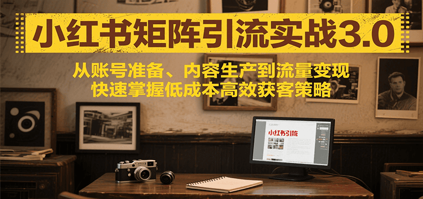 小红书矩阵引流3.0：从账号准备到流量变现，全流程低成本高效获客策略
