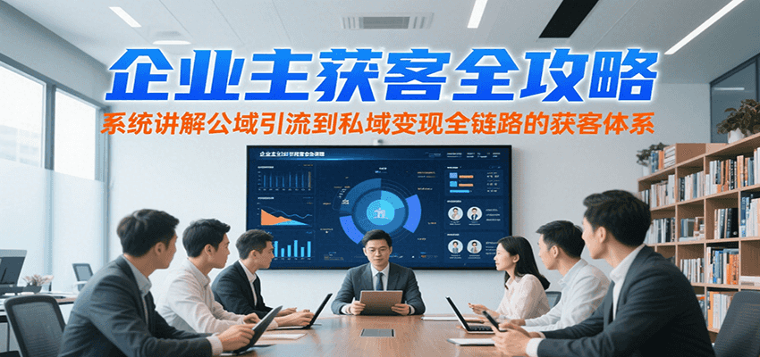 企业主获客全攻略：公域引流到私域变现的全链路体系详解