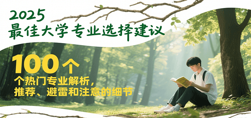 2025大学专业选择指南：100个热门专业深度解析，推荐避雷+选专业关键细节