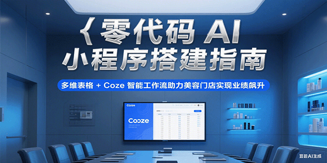 零代码AI小程序搭建指南：多维表格+Coze智能工作流，助美容门店业绩飙升实操方案