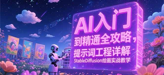 【保姆级教程】AI从入门到精通全攻略：提示词工程详解+Stable Diffusion绘画实战教学（小白到高手指南）