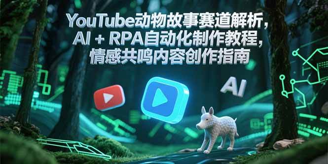 YouTube动物故事赛道全攻略：AI+RPA自动化制作教程+情感共鸣内容创作指南