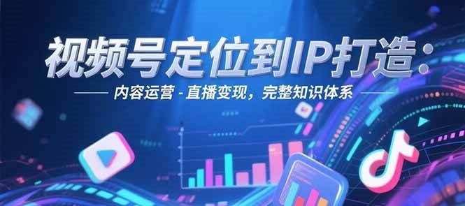 视频号IP打造从0到1全攻略：定位+账号搭建+内容运营+直播变现，完整知识体系指南