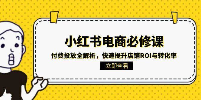 小红书电商付费投放实战指南：从0到1提升ROI与转化率，新手卖家必学技巧